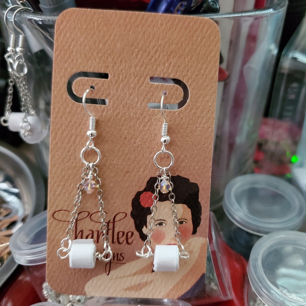 "Toilet Paper" Earrings